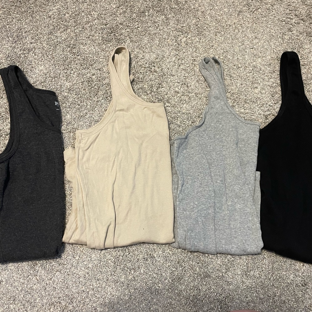 Four Old Navy Tank Tops L-XL